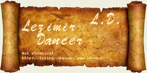 Ležimir Dancer vizit kartica